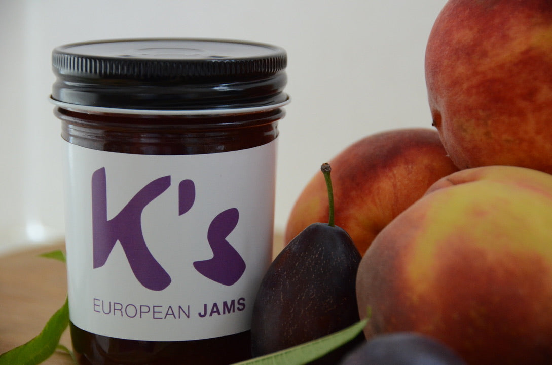 K's European Jams a range of flavors from tart to sweet, bold to bright.
